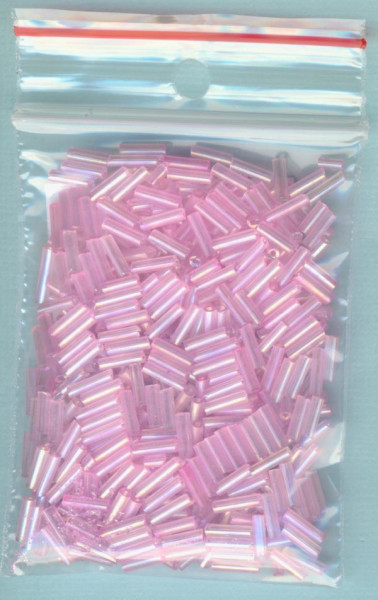 tsdb601 Glasstifte 6mm transparent rosa rainbow 15g