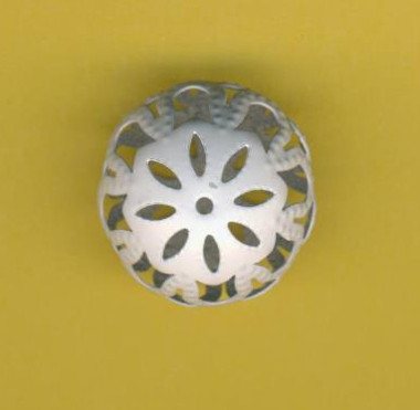 3451201 Ornamentperle 17x13mm weiß