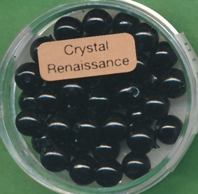 078006294 Crystal Renaissance Perlen 6mm schwarz 40 Stück