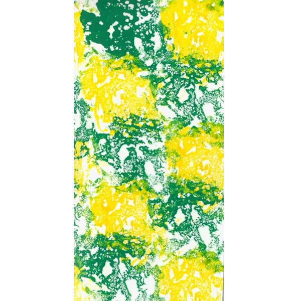 2016 Wachsplatte 20x10cm handbemalt gelb-grün