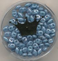 3119618 Duo Beads 2,5x5mm hellblau opak 8g