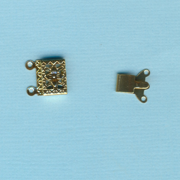 3180493 Edelstahl Verschluss Schließe 10x15mm gold