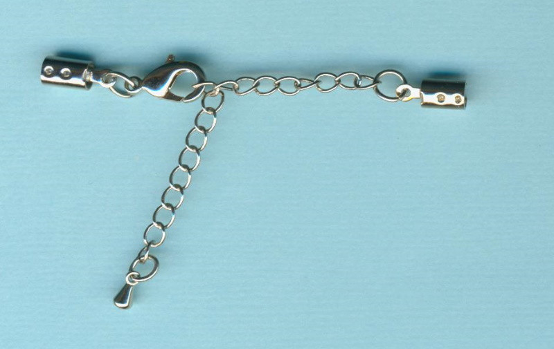 550603911 Schmuckverschluss mit Verlängerungskettchen 3mm silber