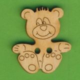 Holzknopf Teddy 30mm