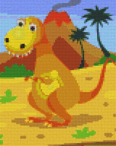 804333 Pixelhobby Klassik Set Dinosaurier gelb