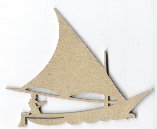 073600003 Holz Dekor Boot 16x20cm