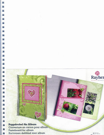 7128102 Pappdeckel für Album A4 weiß