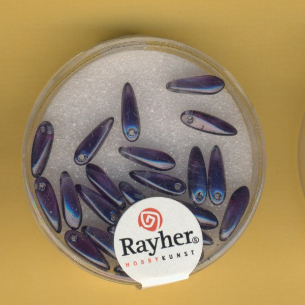 14461387 Crystal Renaissance Perlen Reiskorn 3x11mm nachtblau