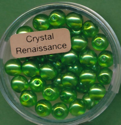 078006034 Crystal Renaissance Perlen 6mm grün 40 Stück