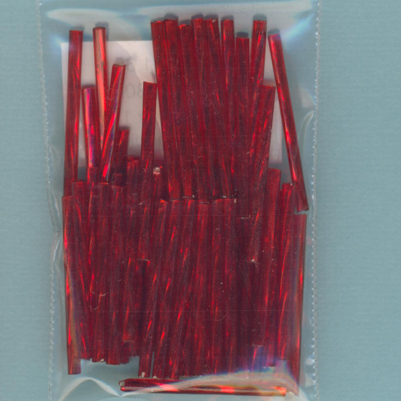 20072270 Glasstifte 30mm gedreht rot Silbereinzug 15g