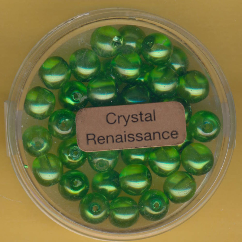 0780-06034 Crystal Renaissance Perlen 6mm grün 40 Stück