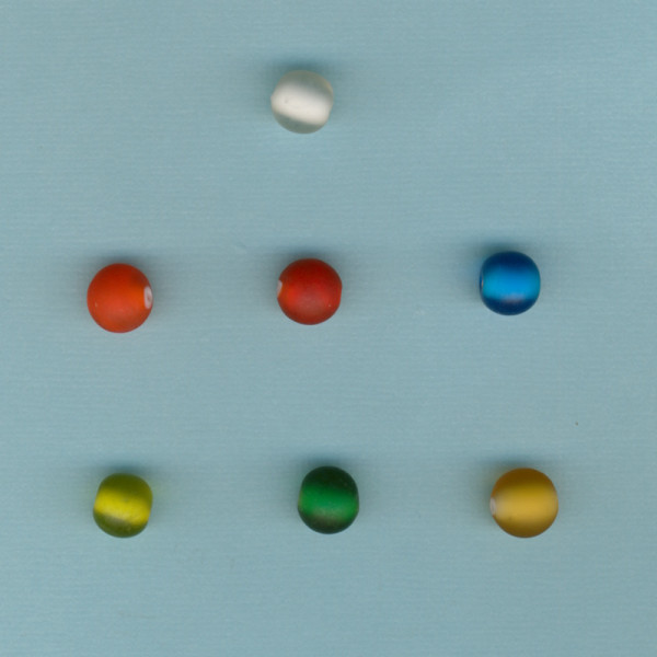 Glasperlen 10mm matt