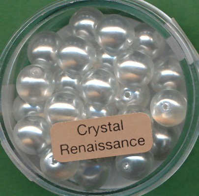 078008314 Crystal Renaissance Perlen 8mm weiß 25 Stück
