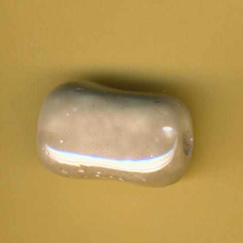 455009011 Keramikperle länglich 27x17x14mm naturfarben
