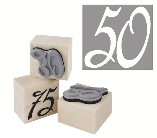 Stempel "50"