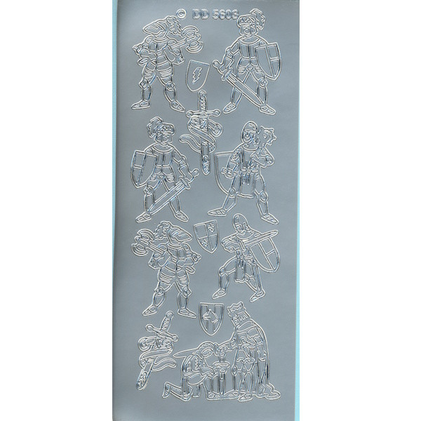 5603s Sticker Ritter silber