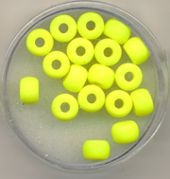 Glasring 7mm neon gelb