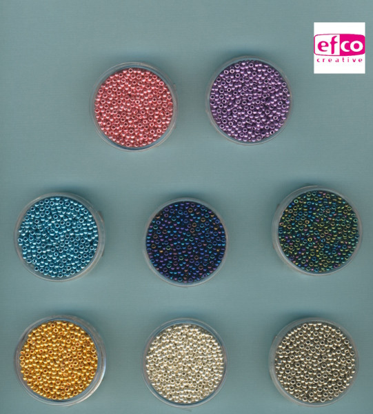 efco Rocailles Perlen 2,6mm metallic
