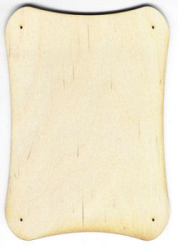 Holz-Deko Brettchen schmal 18x10,5cm