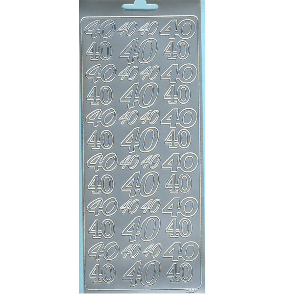 cl1851s Sticker 40 silber