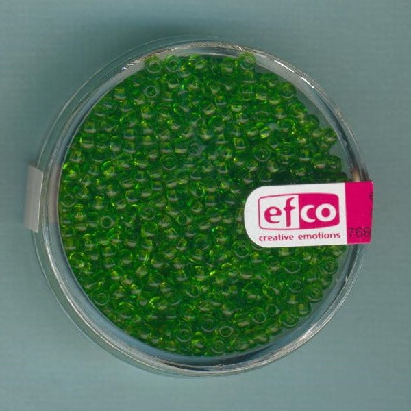 1023261 Rocailles 2,6mm grün transparent 17g