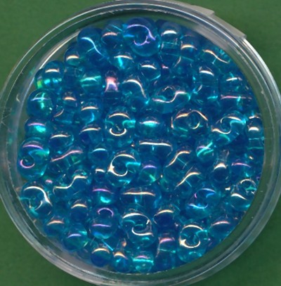 96441034 Farfalle Perlen 6,5x3,2mm aqua AB 17g