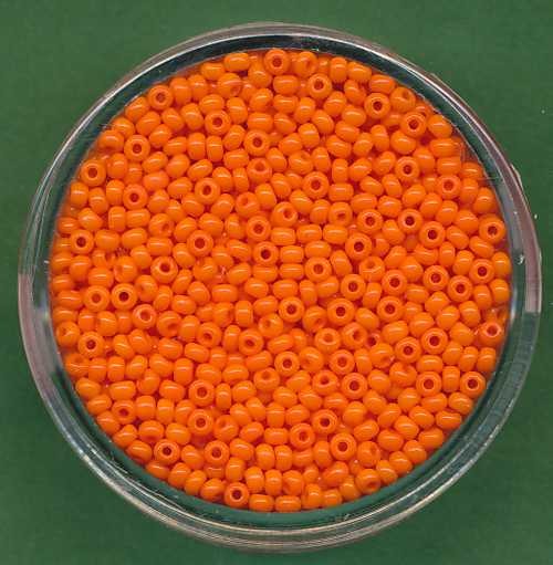 9285114 Rocailles 2mm orange satt 17g