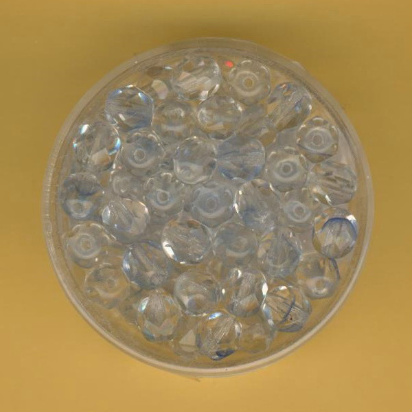 12289 Glasschliffperlen 6mm kristall hellblau 50 Stück