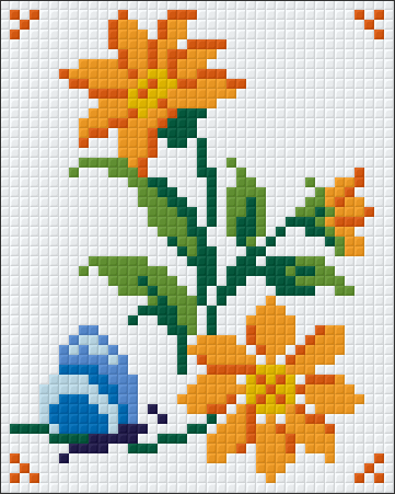 801076 Pixelhobby Klassik Set Blumenserie 6