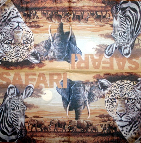 Serviette Safari beige