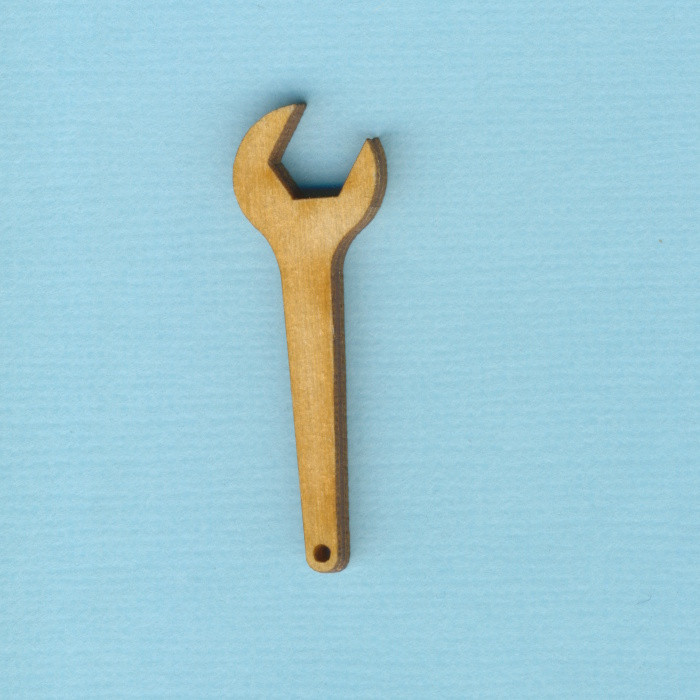 wzh3804 Holz-Deko Maulschlüssel 4cm