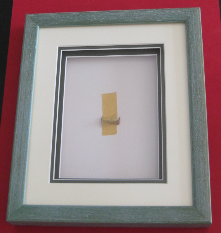 928004 Holz Bilderrahmen für 3D Bild blaugrün 29x24,5cm