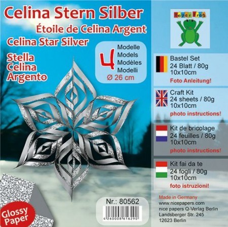 Bastel-Set Celina Stern silber