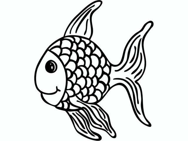 1801105 Holzstempel Regenbogenfisch 6x7cm