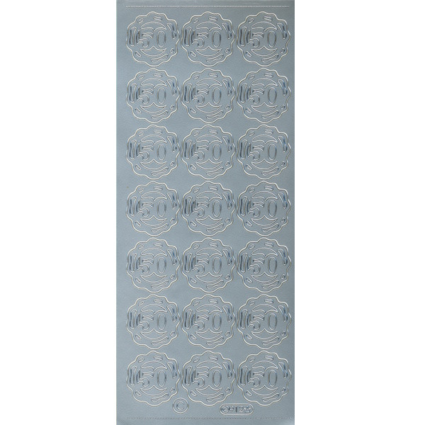 rd912s Sticker 50 mit Ring silber