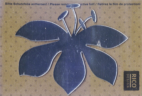 086050005 Wanddeko Spiegel Lilie seitlich 9,5x11,5cm