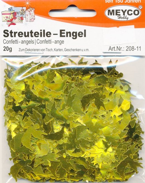 20811 Streuteile Engel 20mm gold 20g