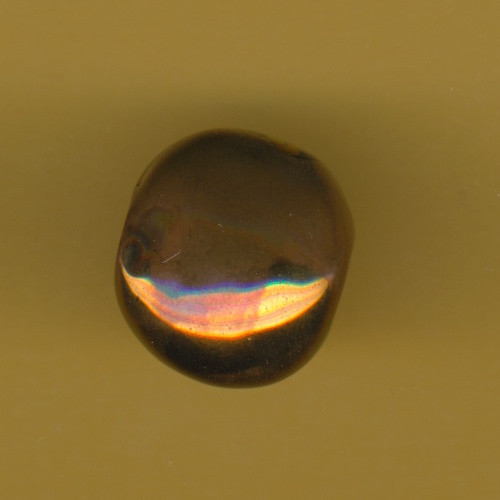 455020971 Keramikperle rund flach 20mm kupfer