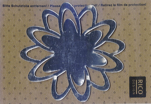 086050004 Wanddeko Spiegel Chrysantheme 9,5x10cm