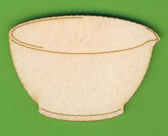 top5404 Holz Deko Rührschüssel 4cm