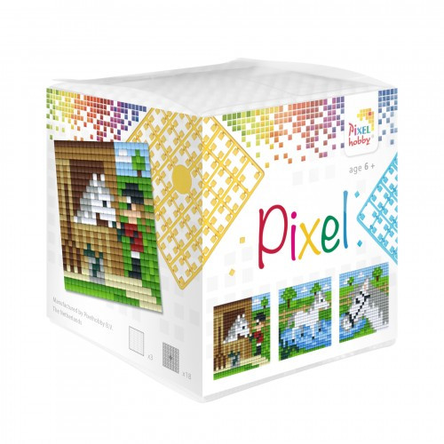 29006 Pixelhobby Klassik Set kleine Basisplatte Pferde