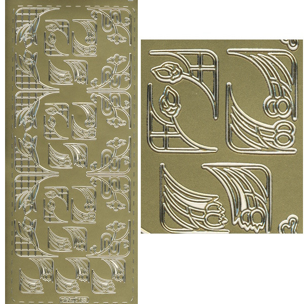 pu133g Sticker Ecken 13 gold