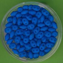 967305054 Super Duo Beads 2,5x5mm blau matt 8g