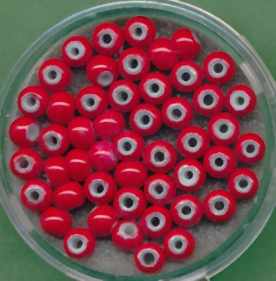 073304244 Miracle Beads 4mm rot 50 Stück
