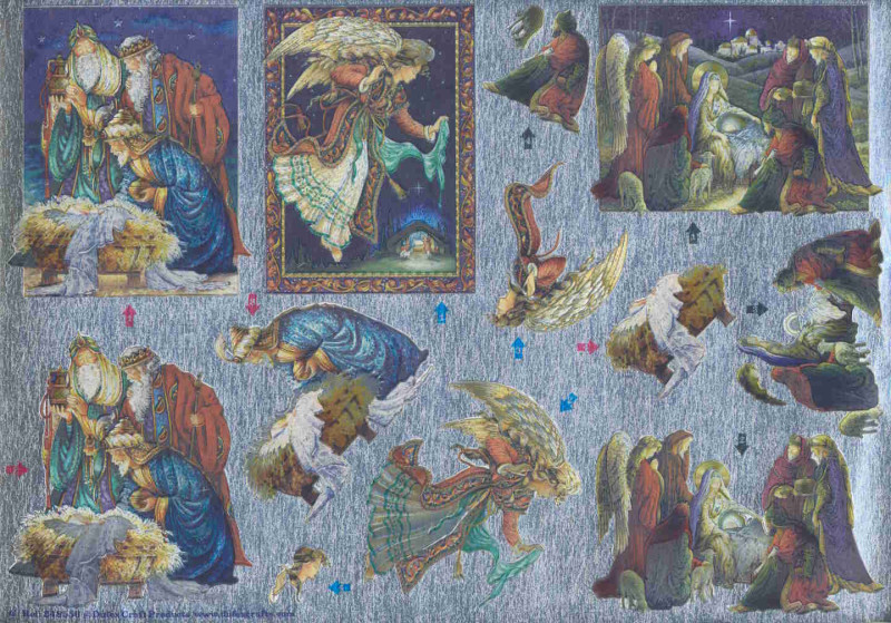 752010 Dufex 3D Stanzbogen A4 Metallgravur Weihnachtskrippe 2