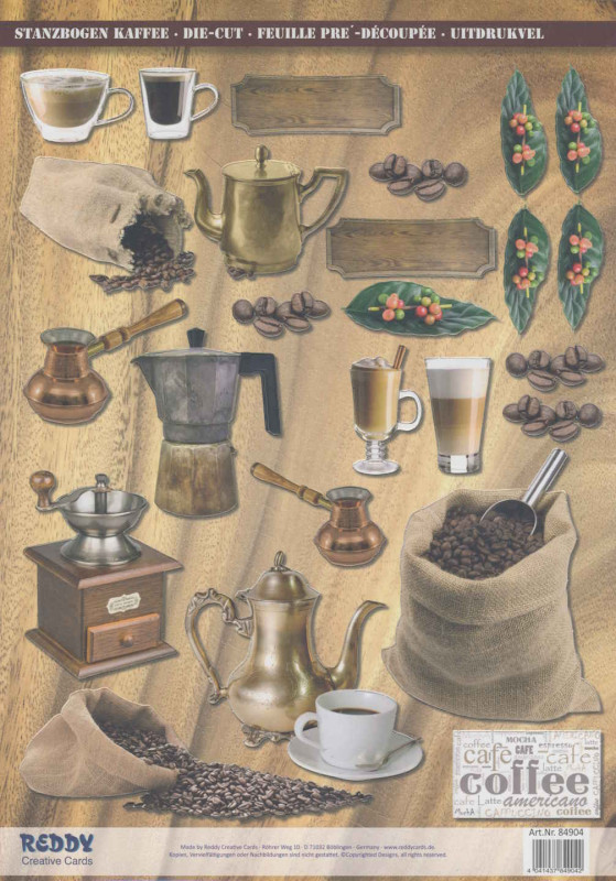 84904 Stanzbogen A4 Kaffee