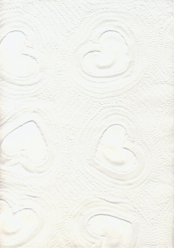 652000 Naturpapier A4 Herzen weiß