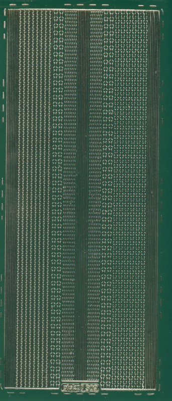 pu309grg Sticker Linien 31 grün gold