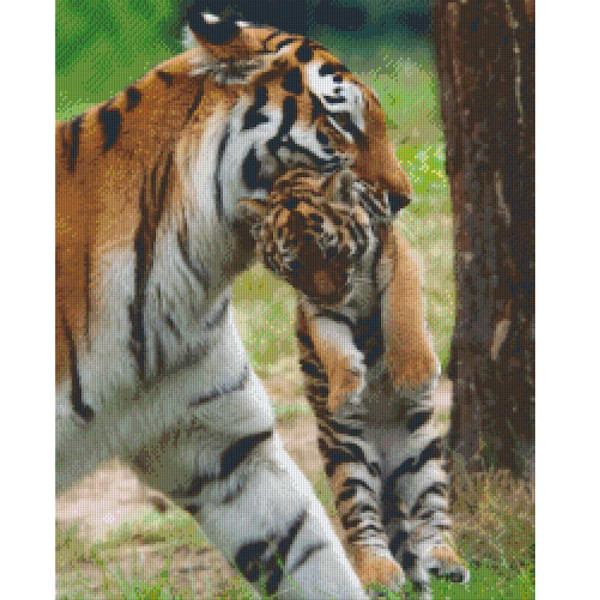 825018 Pixelhobby Klassik Set Tiger mit Welpe