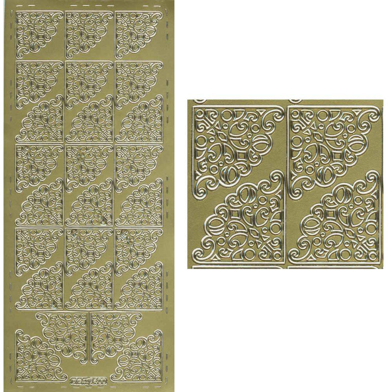 pu400g Sticker Ecken 18 gold